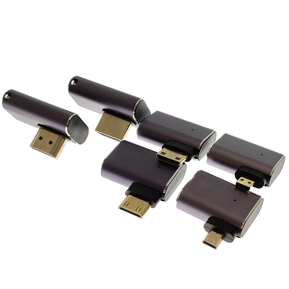 Адаптер HDMI колено 8K60 Гц портативная камера с дисплеем мини-HDMI адаптер высокой