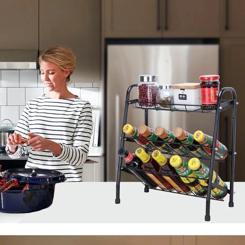 Kitchen Storage Rack Seasoning Storage Shelf  Seasoning Storage Rack spice rack organizer spice jars set with rack