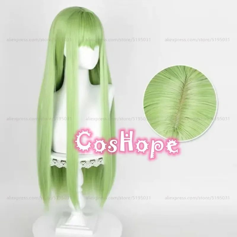 Enkidu косплей парик C 80 см длинный прямой зеленый термостойкие синтетические