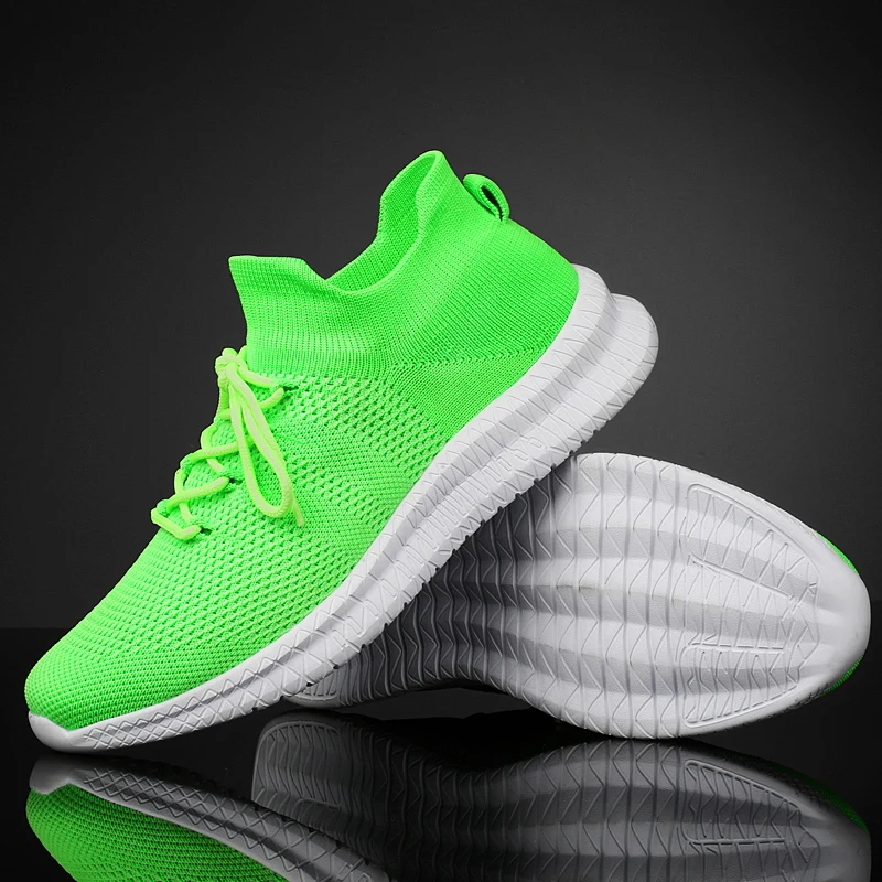 Кроссовки-носки мужские дышащие уличные повседневные лоферы прогулочная обувь