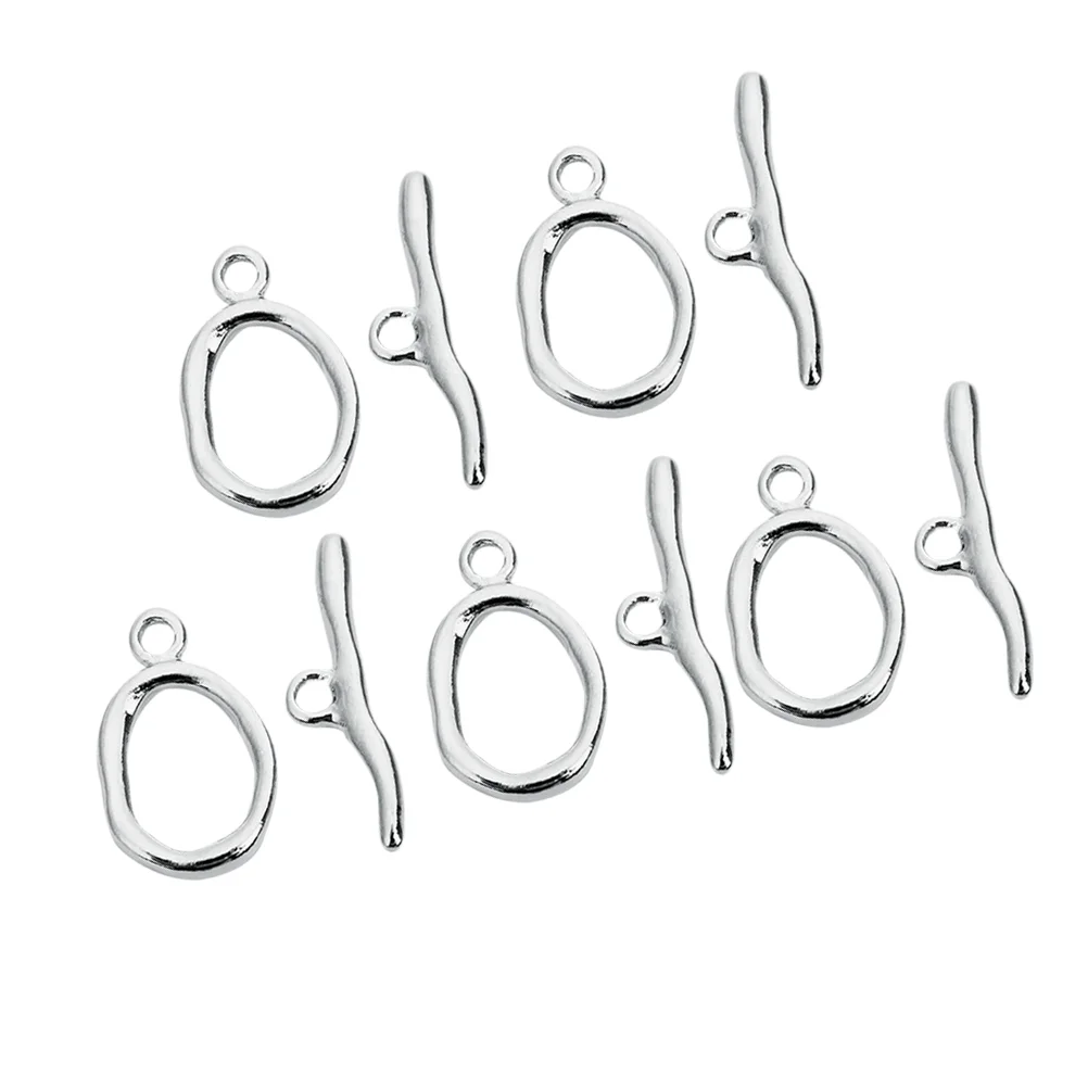 

Clasps Toggle Necklace Clasp Bracelet Connector Jewelry Clamps Chain Making Closure Hooks Ot Set Ring Slide Closuresmultimetal