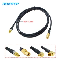 1pcs mmcx male plug to mmcx female jack connector adapter rg174 pigtail rf coaxial cable extension cord jumper 5cm 15m