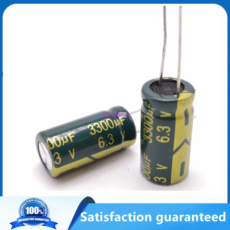 

5 - 100 шт./лот 6,3 В 3300 мкФ 10*20 Низкий ESR/импеданс высокочастотный алюминиевый электролитический конденсатор 3300 мкФ 6,3 В 20%