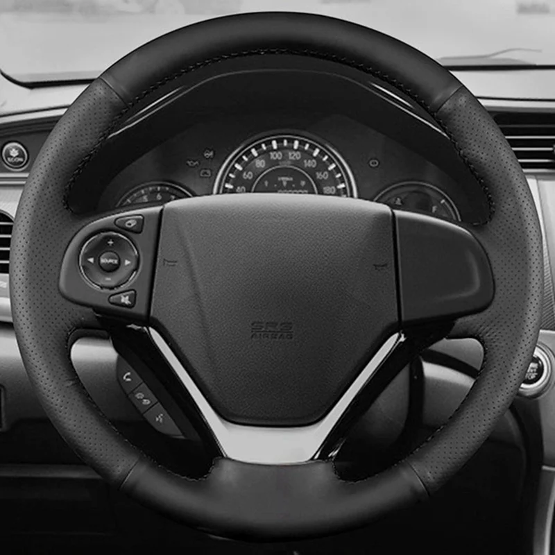 Искусственная кожа для Honda CRV 2012 2013 2014-2012 самодельная оплетка рулевого колеса