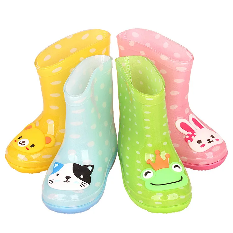 JY PVC Animal Children's Cute  rain Boots Waterproof & non-slip RainShoes 6Sizes  3-8Years ALyz