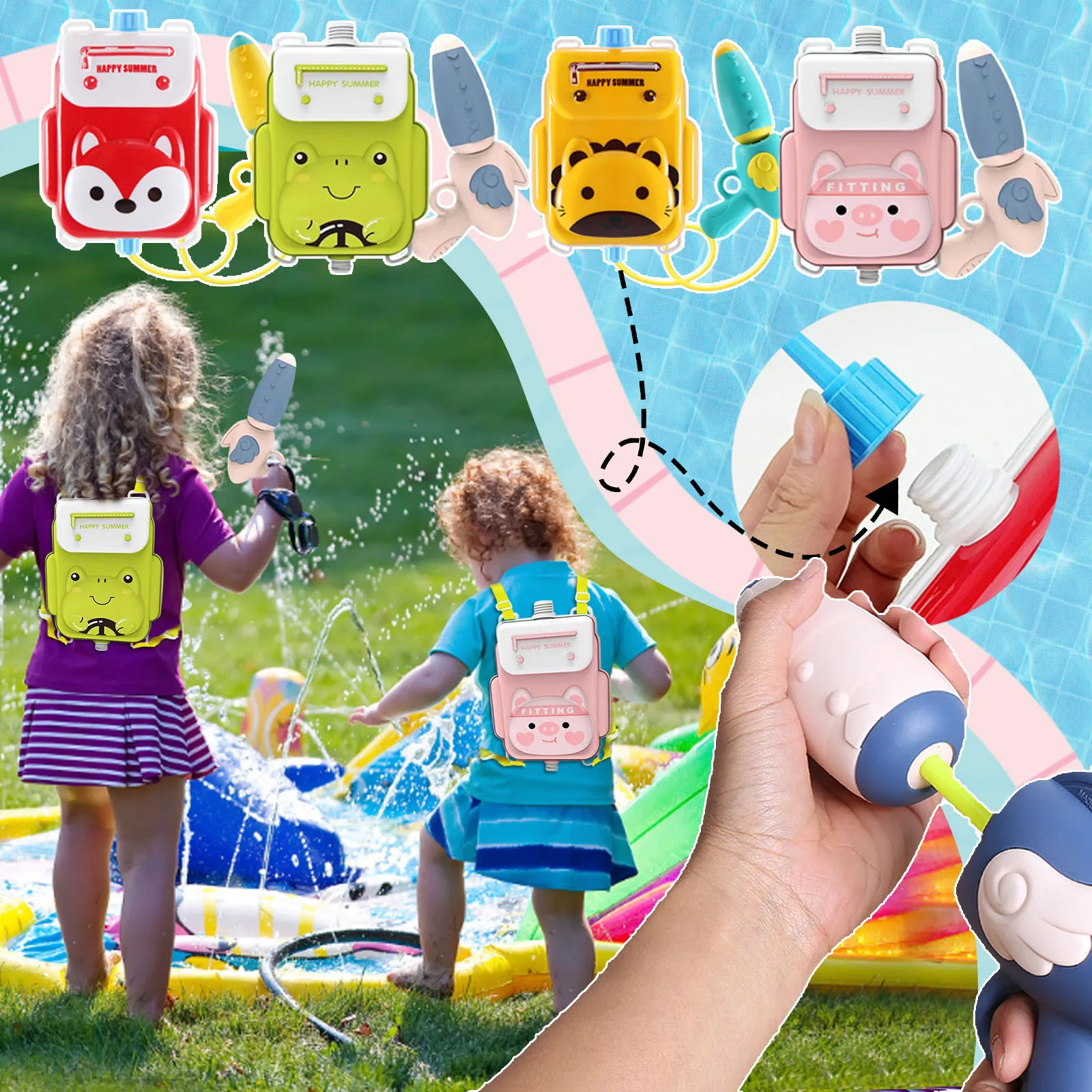 

Beach Buckets Sand Bucket And Shovel Set Bulk Water Backpack Water Blaster For Kids Water With Tank Lady Toys For Kids