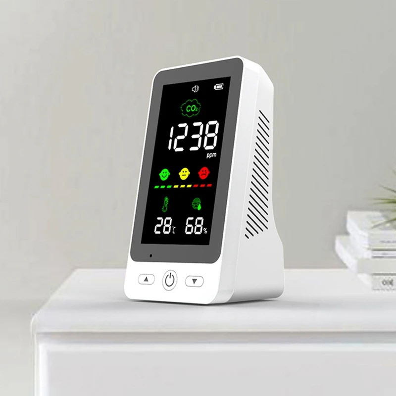 Монитор качества воздуха светодиодный экран измеритель углекислого газа CO2