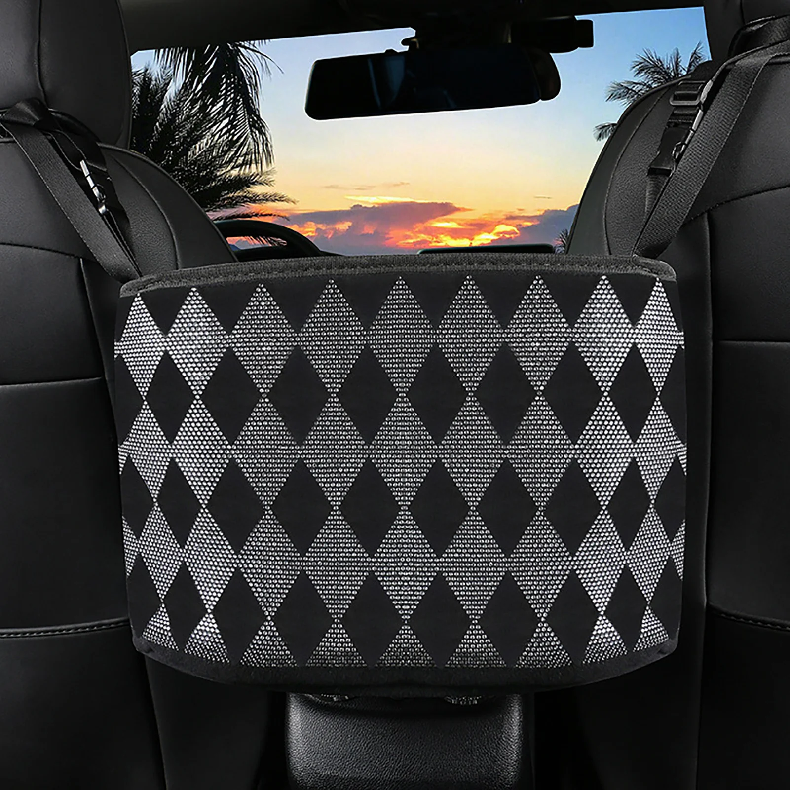 

Car Back Seat Organizer Kids Car Backseat Cover Protector With Adjustable Ropes Tablet Holder Kick Mats With Pocket For Toys