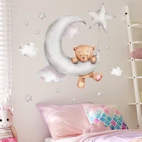 brown bears wall sticker for kids room home decor nursery wall decal children baby house mural