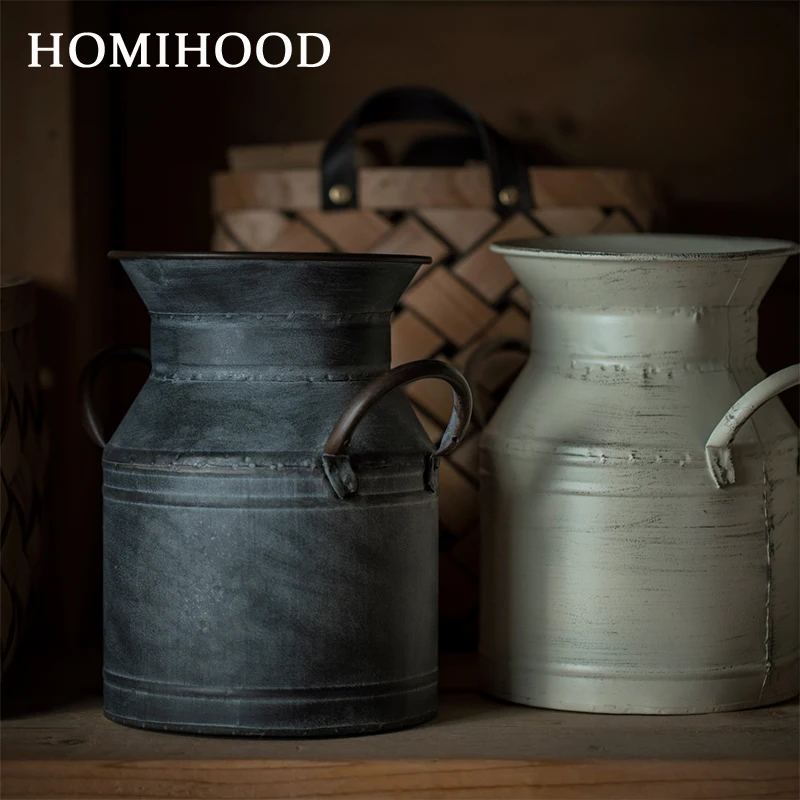 Кованая Железная Цветочная композиция ведро рандомная ваза винтажное для