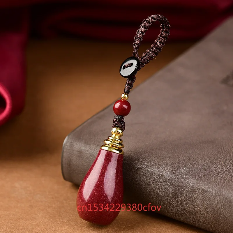 Подвеска в виде бутылки киновари можно открыть полую бутылку пряжка для ключей