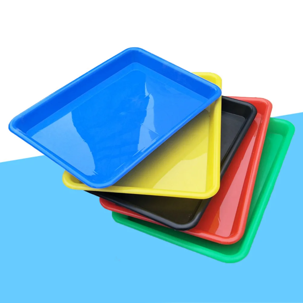 

Tray Organizer Trays Holder Serving Cup Craft Dessert Multicolor Activity Platters Plate Towel Appetizer Large Tea Breakfast