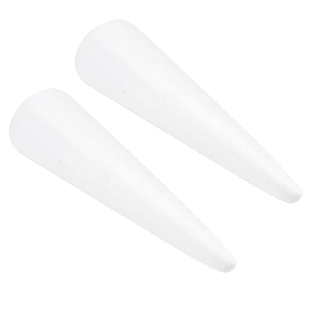

Cones Cone Craftsstyrofoam Craft Tree Christmas White Diy Polystyrene Inch Children Supplies Floral Cardboard Shape Large Gnome