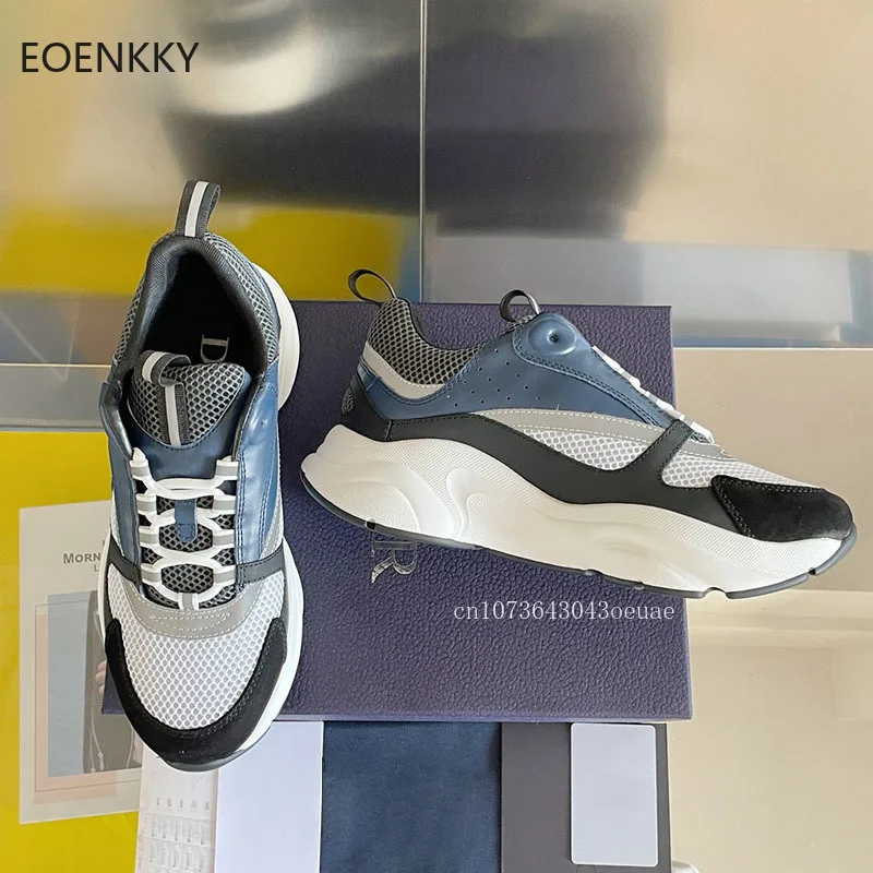 

EOENKKY Women's Business Shoes Fashion New Lace-up Shoes 1:1 Top Quality Women Casual Daddy Shoes Outdoor Sneakers Running Shoes