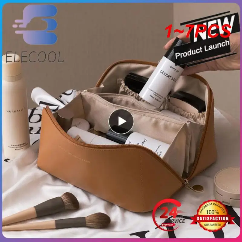 

1~7PCS Cosmetic Bag Large Capacity Travel Cosmetic Bag Multifunction Cosmetic Bag Women Toiletry Make Up Bag Storage Makeup