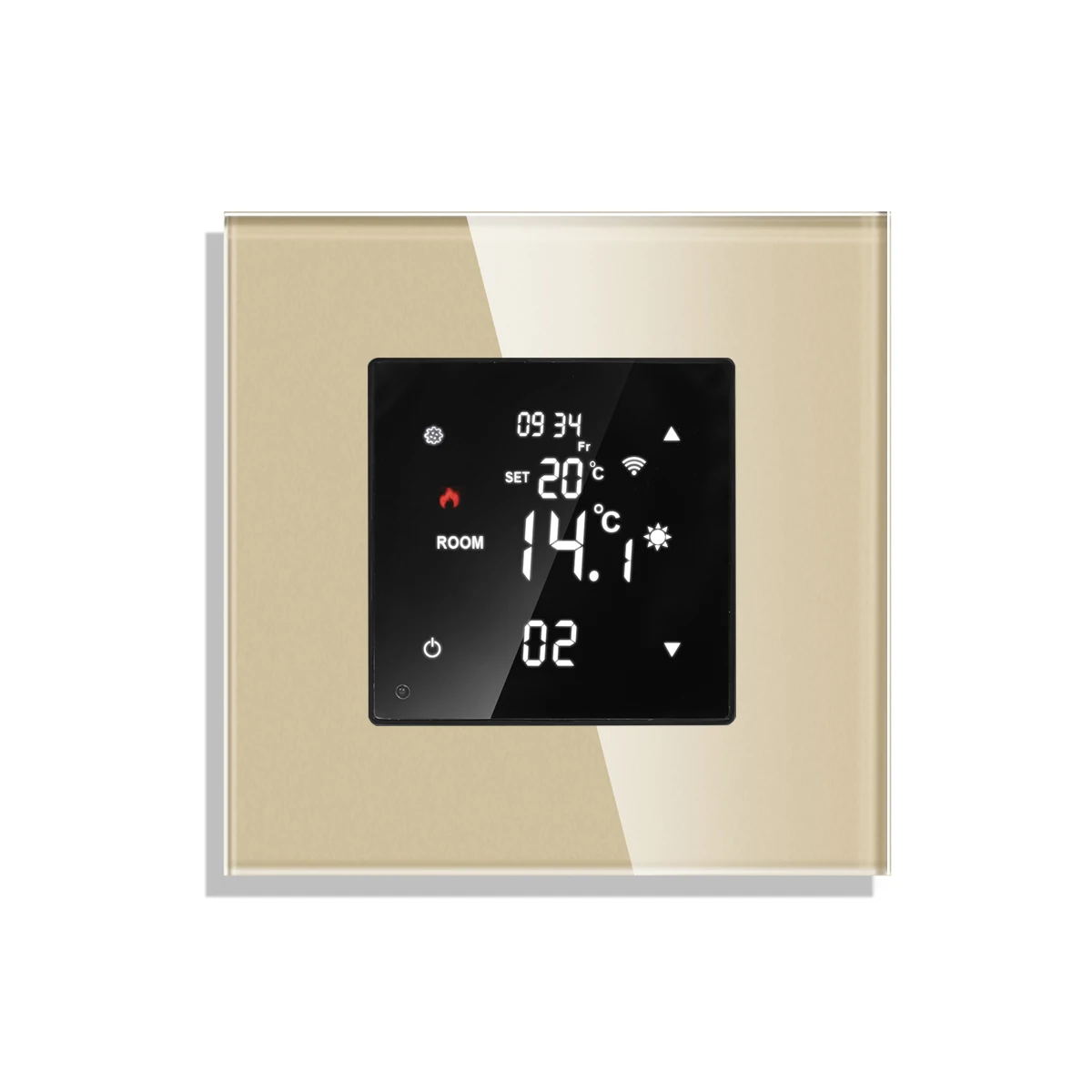 

Умный термостат Tuya Wi-Fi с сенсорным экраном, электрический подогрев пола, водяной газовый котел, пульт дистанционного управления температурой, работает с Google