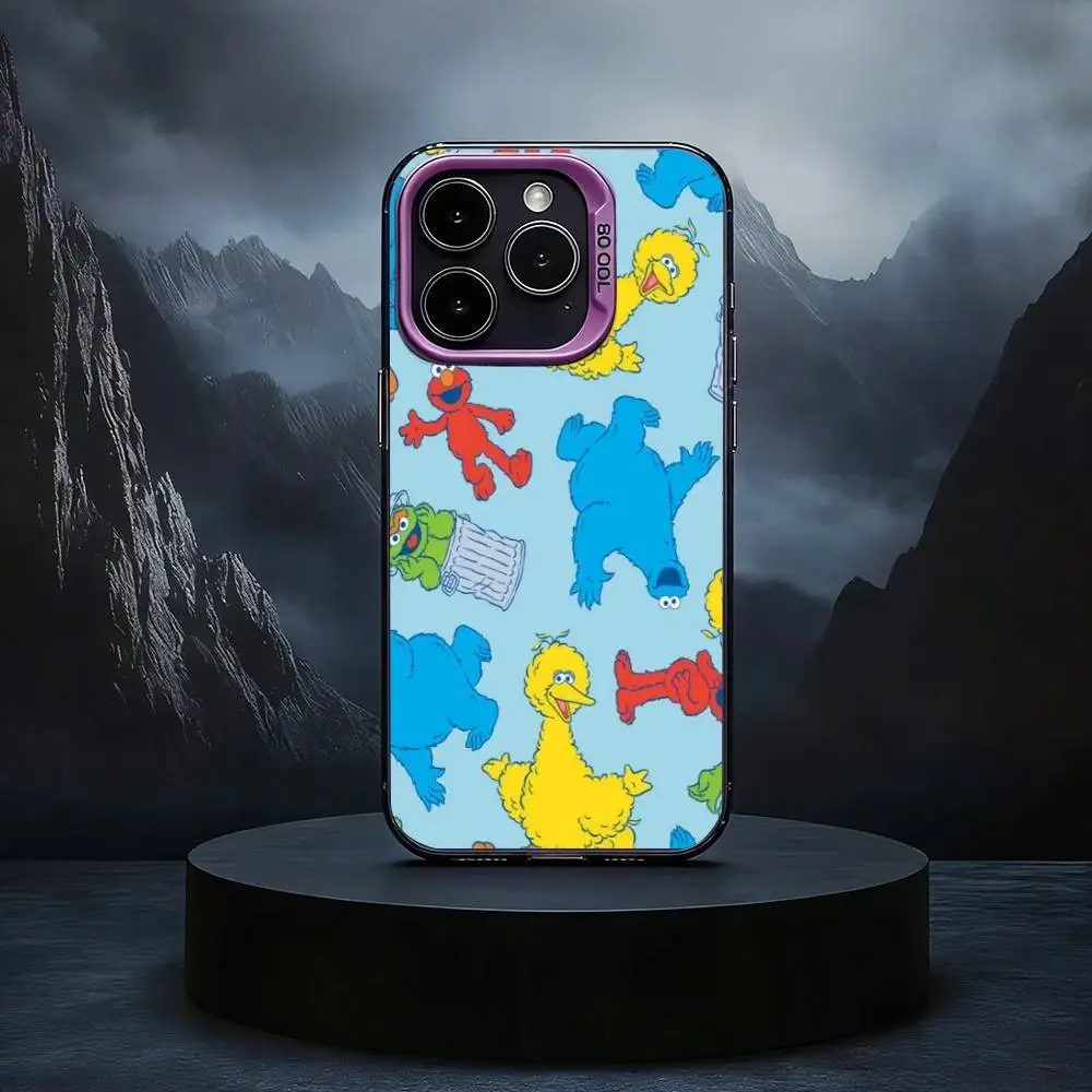 Фото Чехол для телефона Sesame S-Street Cookie Elmo Black Candy серебристого цвета для iPhone 17, 16, 15, 14, 13, 12, 11 Plus, Pro Max №5