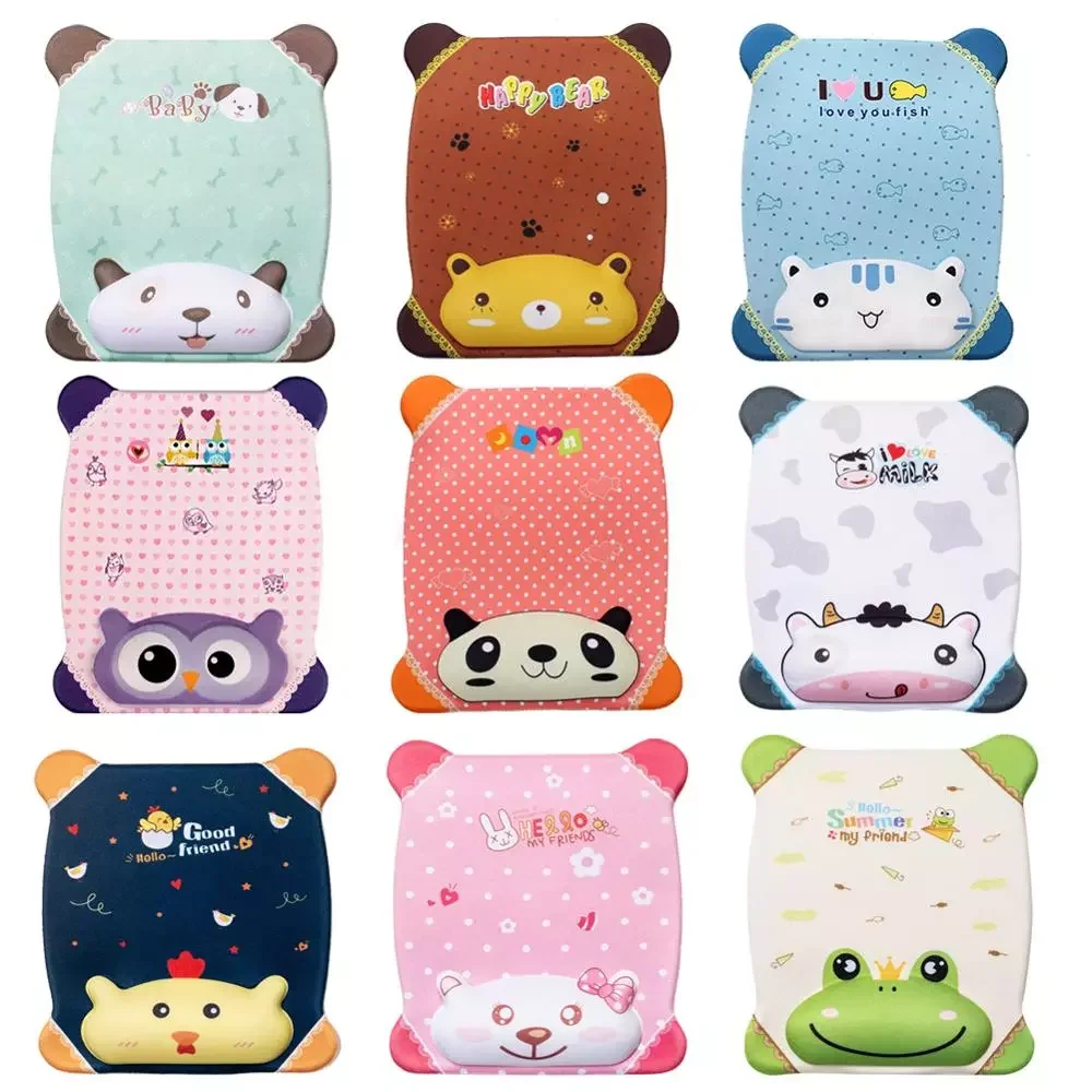 

Cartoon Silicone Wrist Mouse Pad 9 Colors Custom Made Office Students Wrist Protect Comfort Mice Mat Mousepad for Optical Mouse