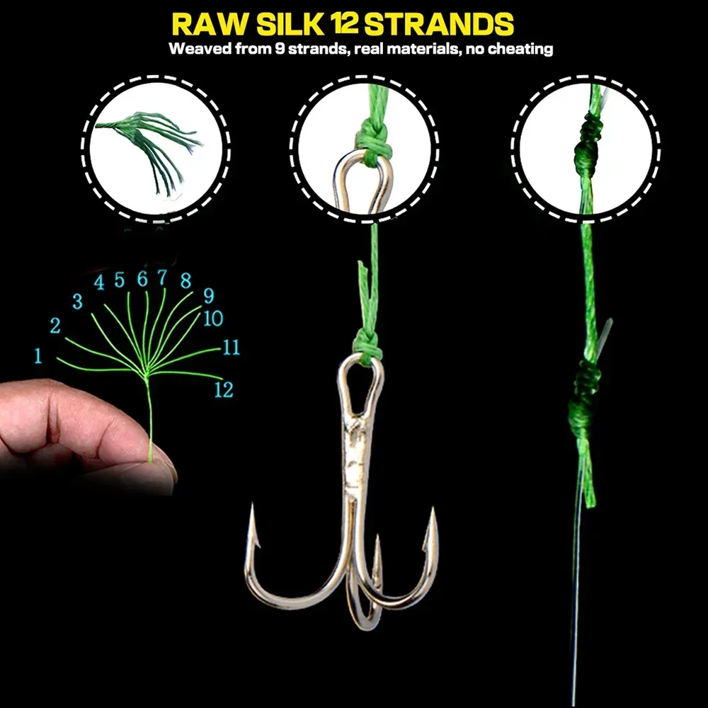 Леска рыболовная JOF X12 25-300 фунтов 12 нитей плетеная