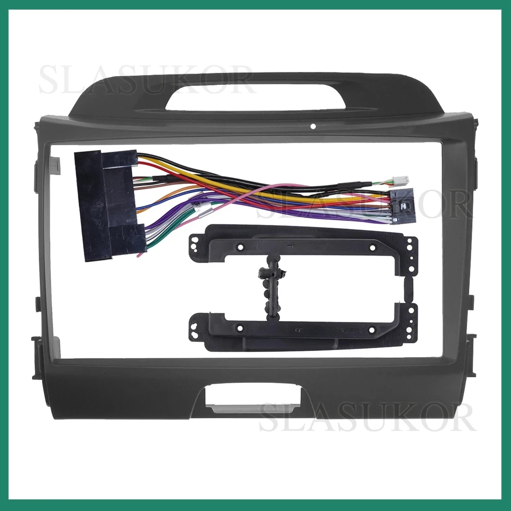 

9-дюймовый автомобильный радиоприемник для Kia Sportage 3 SL 2010-2016 видеопанель плеер аудио рамка крепление на приборную панель комплект рамка проводной костюм