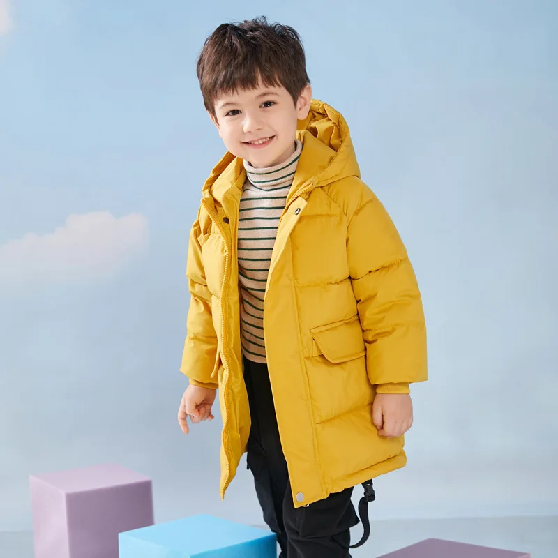 

Newest Children's Winter Jacket Baby Girls Boys Hooded Cotton Padded Coat Teens Thicken Solid Color Snowsuit Outerwear Clothes