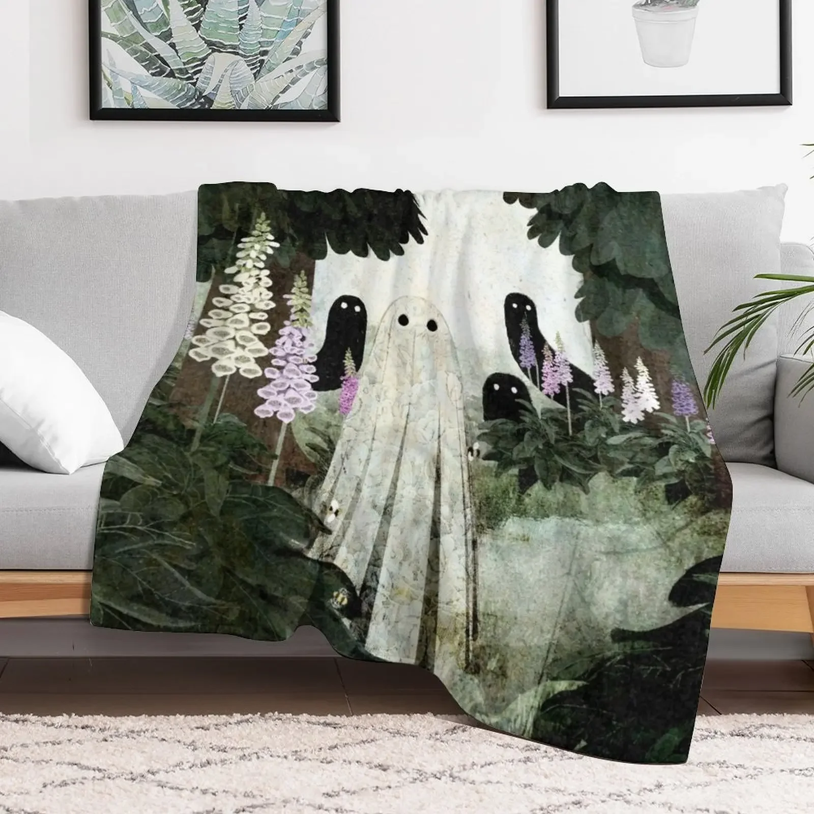 Одеяло Foxglove Ghosts идеи подарков на День святого Валентина для младенцев одеяла