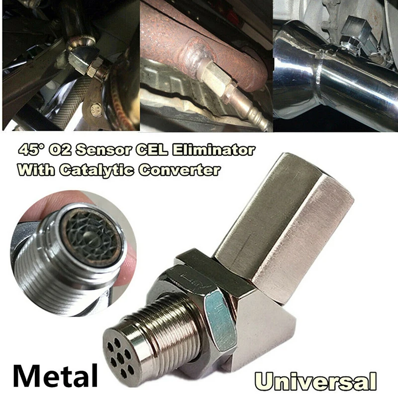 

Hot Sales 135 Degree Mini Catalytic Converter Solid Universal O2 Sensor Spacer Extender For Engine Catalyst Part