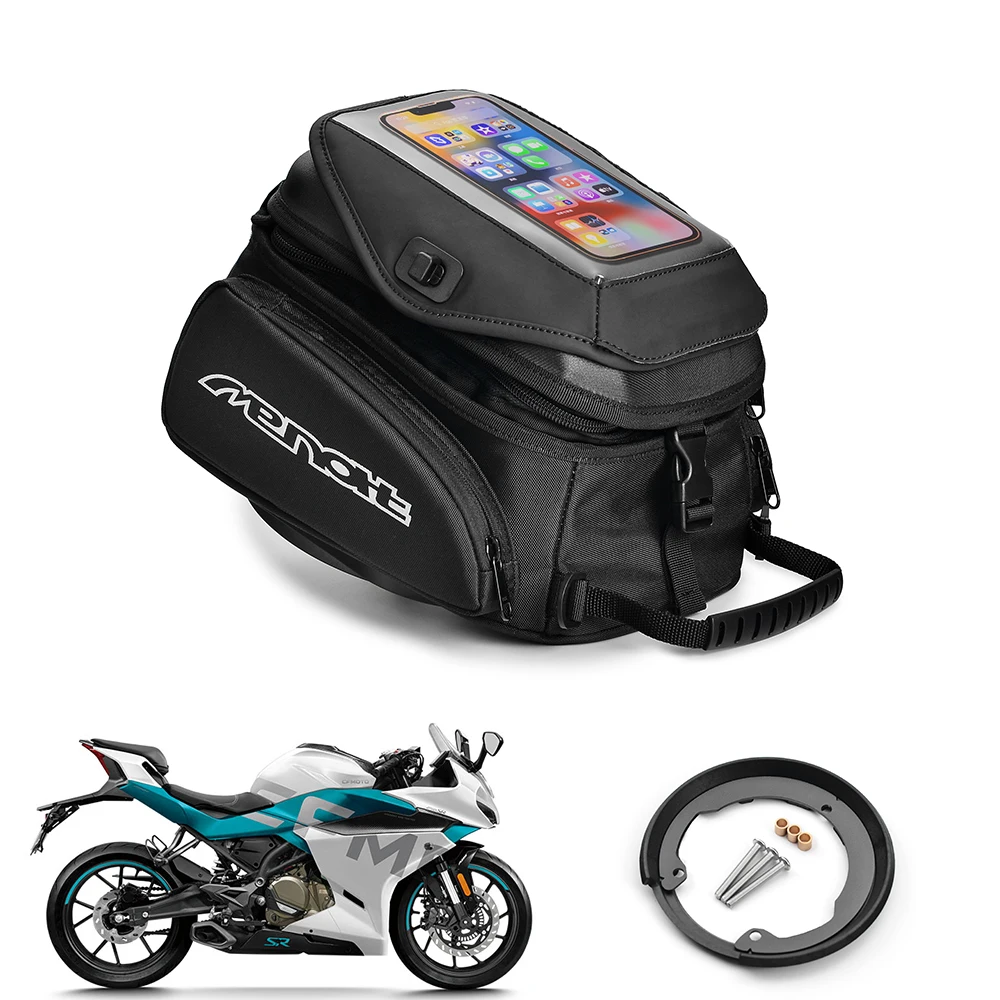 

Motorcycle Fuel Tank Lock Bag For CFMOTO CF 1250TR-G 250NK 400NK 650NK 650TR 650GT 650MT 400GT NK400 SR250 NK650 Adapter Ring