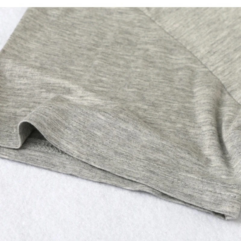 Pajamas Men's Summer Short-sleeved T-shirt with V-neck Bottoming Undershirt Large Size Loose Solid Color Sports Soft Sleepwear