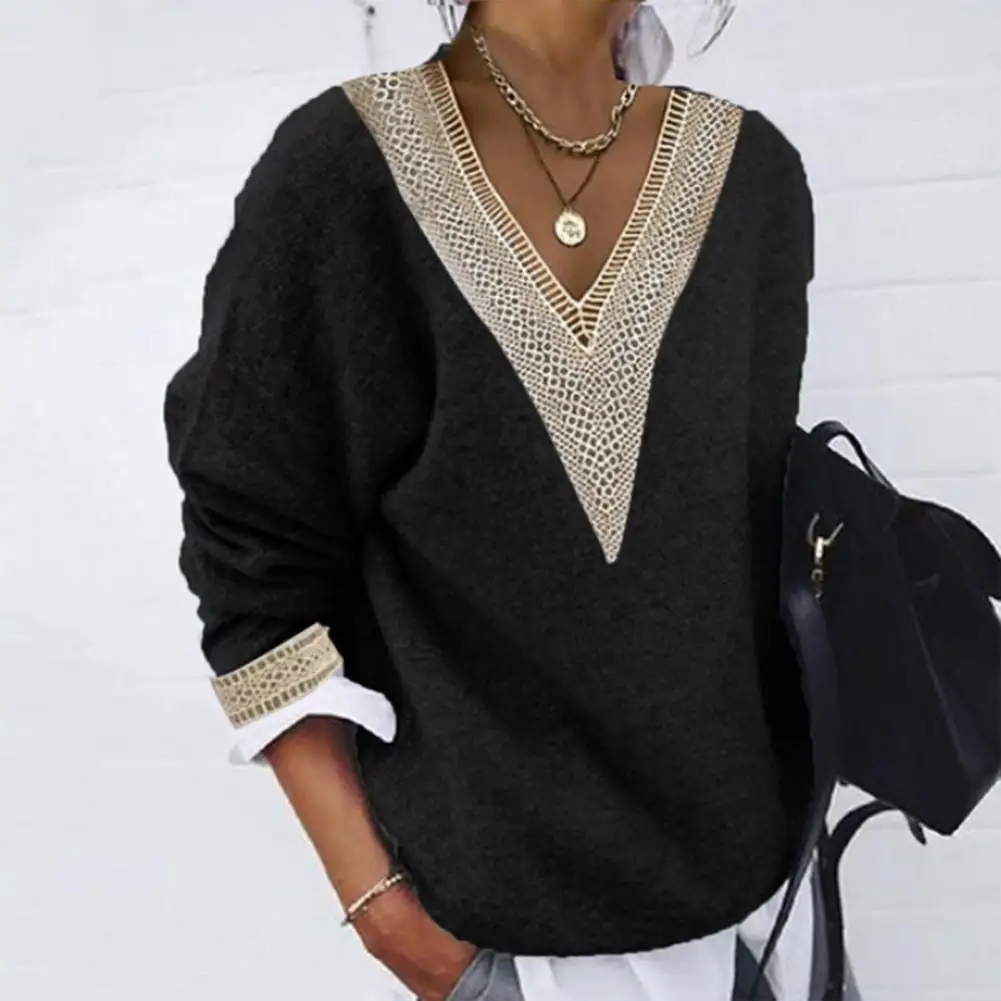 

Ladies Sweater Autumn Sweater Cozy Winter Wardrobe Non-fading Washable Super Soft Sweater Tops with Long Sleeves for Women