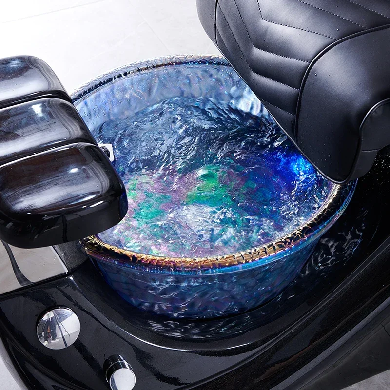 Электрическое кресло для ног салона маникюра роскошное массажное педикюра