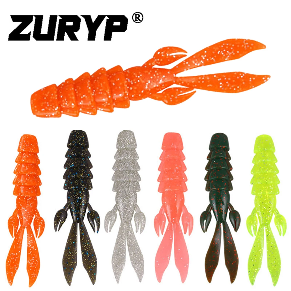 

ZURYP4g/7.9g/12.5g 6-color fish bait soft bait simulation shrimp, lobster, roll tail shrimp bait soft bait fishing gearsoft bait