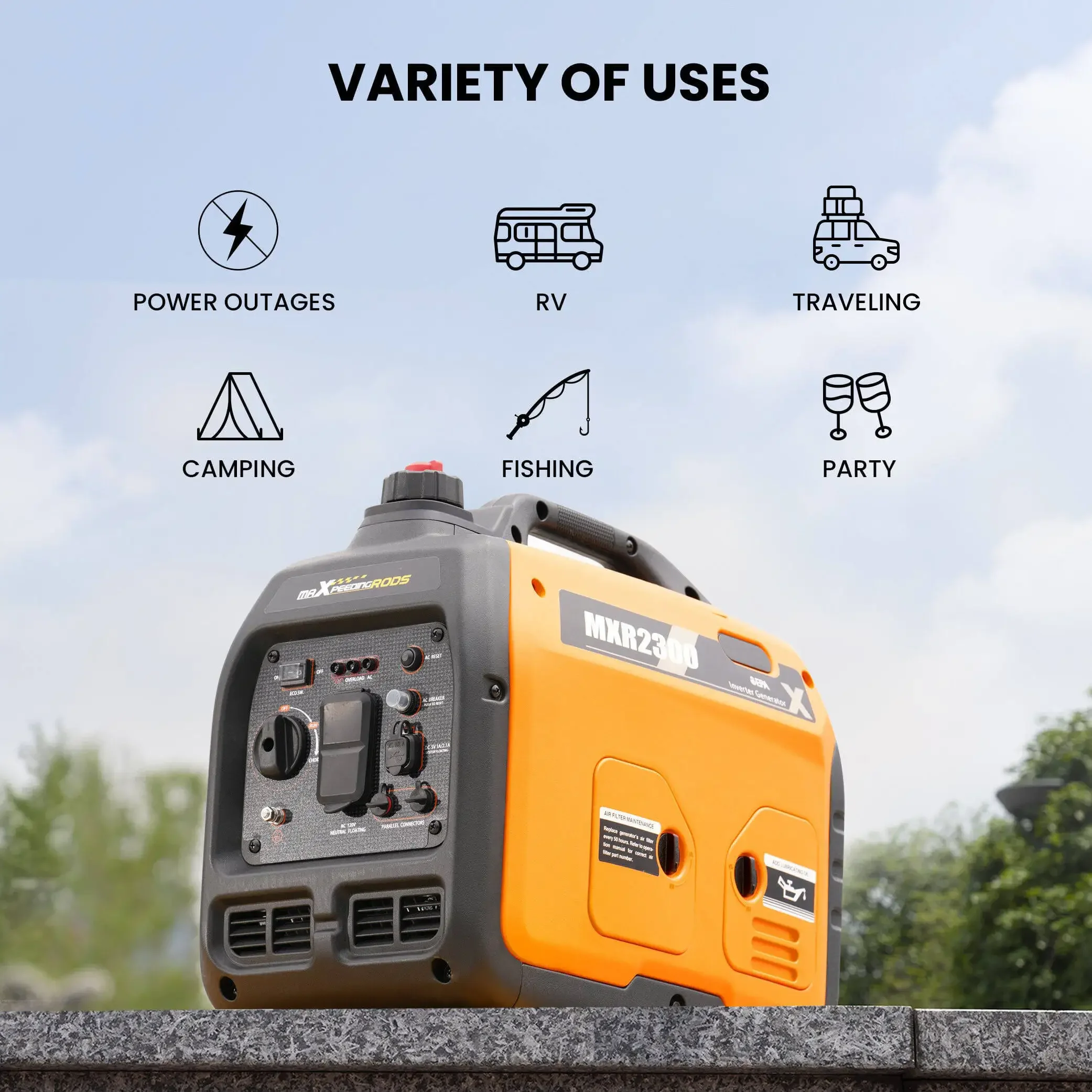 2.3KW Popular European Union outdoor silent generator with standard plug portable
