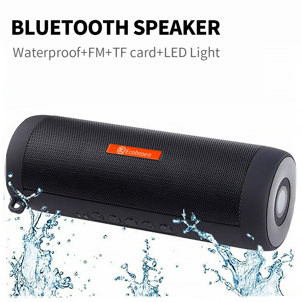 

Wireless Bluetooth Speaker Subwoofer Portable Outdoor Waterproof Card Speaker with Flashlight