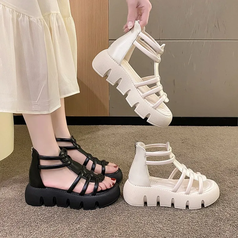 

Women Sandals 2023 New Lady Platform Chunky Sandals Comfortable Women Sandals Open Toe Casual Summer Sports Shoes womens shoes