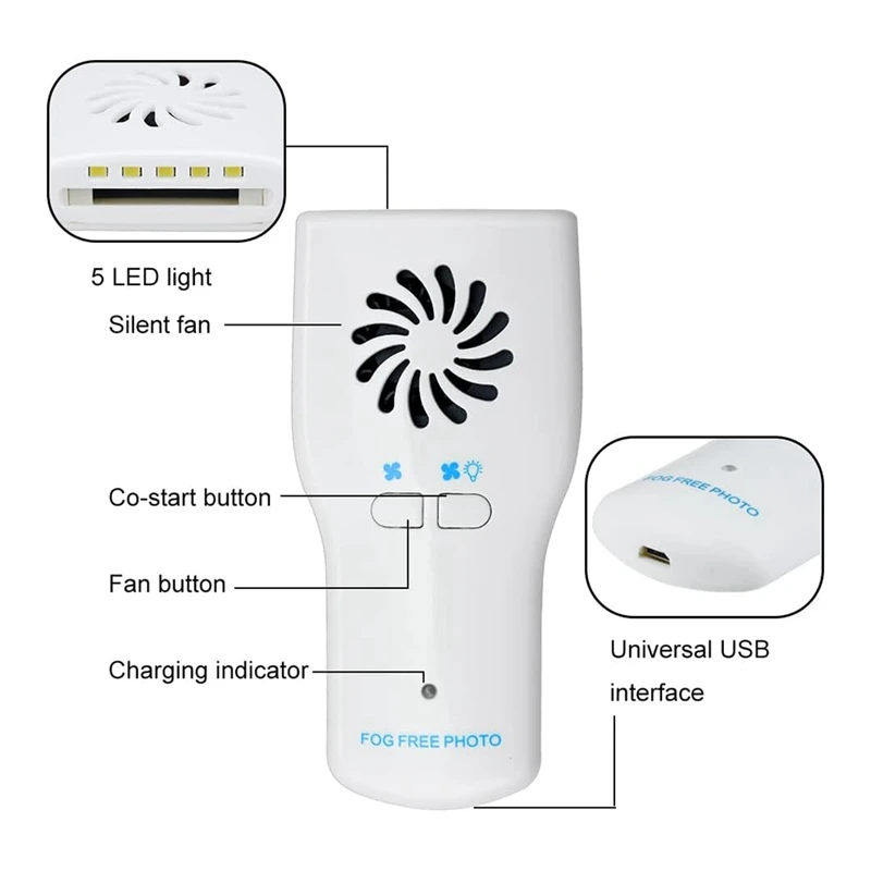Набор противотуманных зеркал без тумана Интраоральная фотография зеркало из
