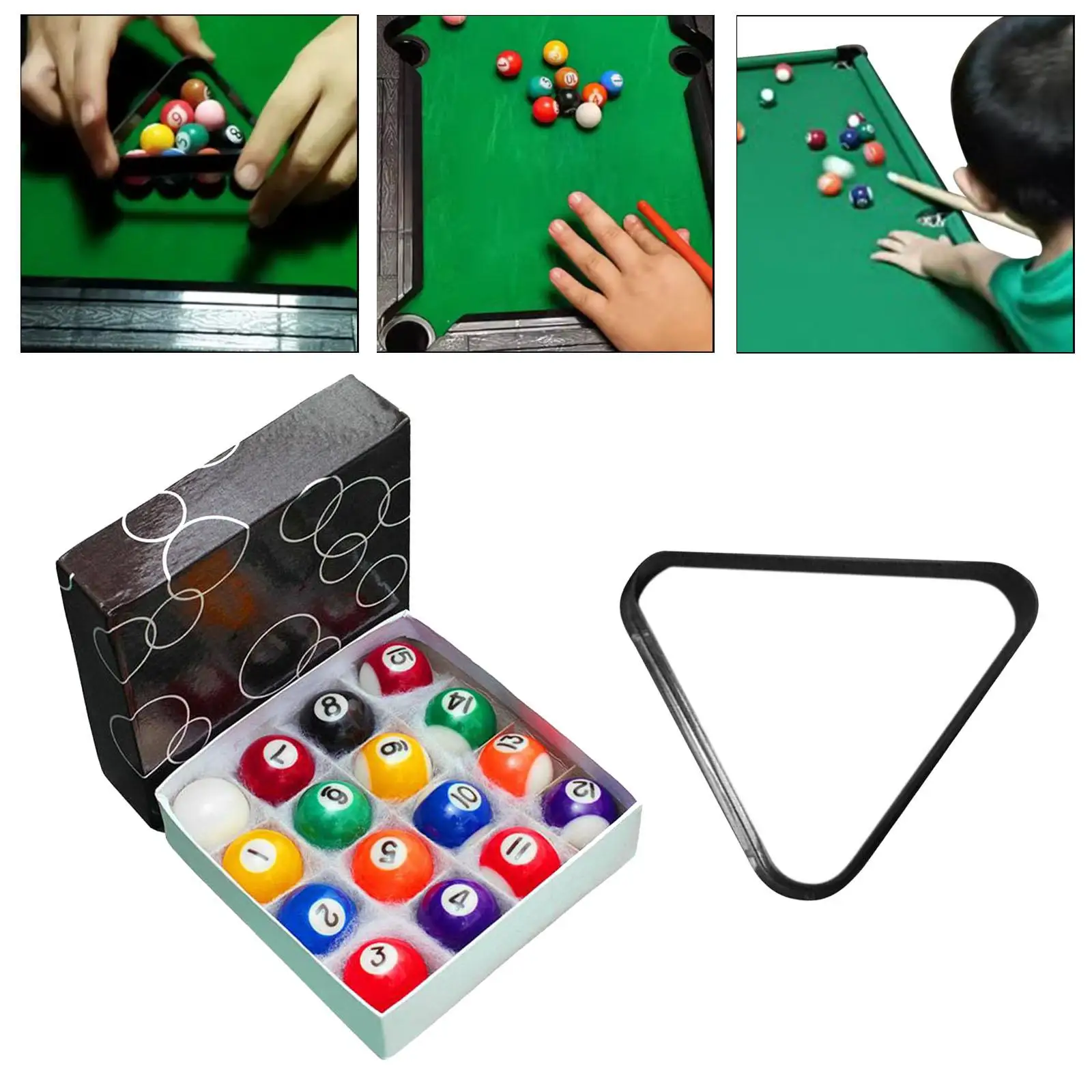 16x мини бильярдные шары маленький бильярдный стол аксессуары для спорта отдыха