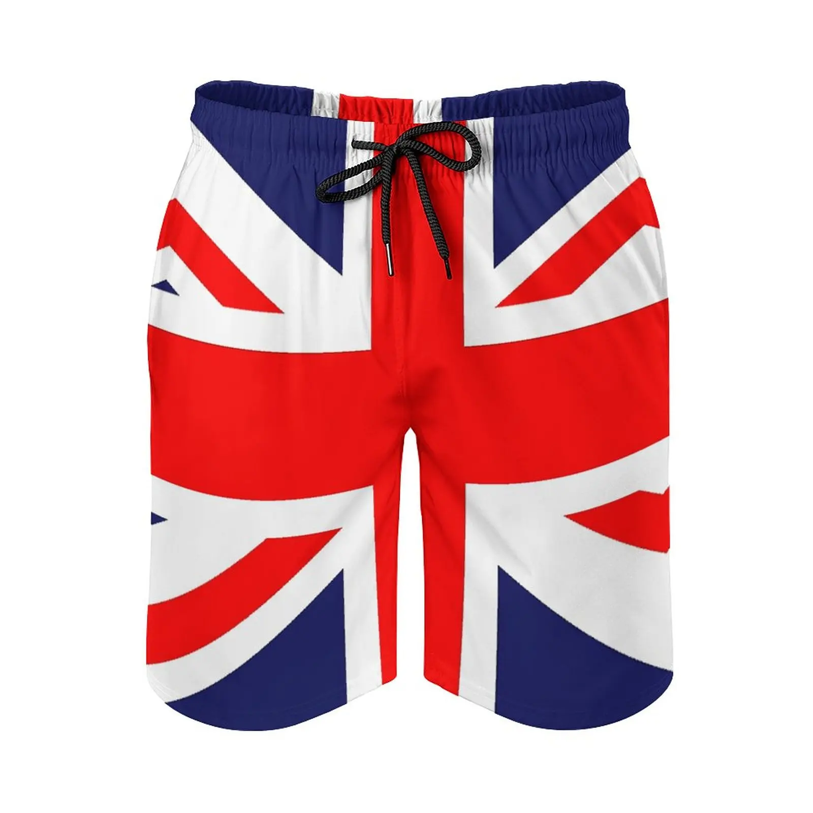 

Flag of Great Britain Union Jack Anime CausalGraphic Cool Adjustable Drawstring Breathable Quick Dry Men's Beach Shortsrunning L