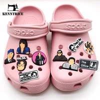hot tv series silicone charms shoe ornament wristband pin croc pvc accessories office cute garden slipper decoration mix order