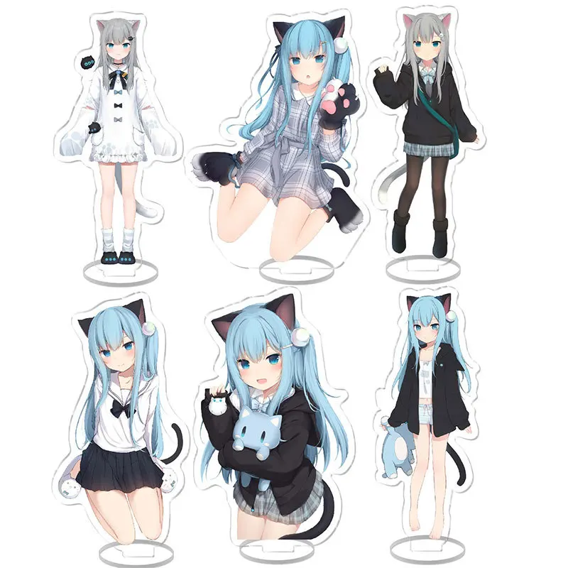 Фото Nekoha Shizuku акриловая подставка модель тарелка украшения оригинальность настольная фигурка дисплей подарки для фанатов мультфильм Prime Products Standee №1