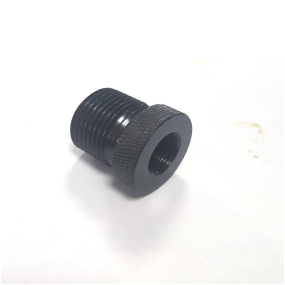 

2PCS Car Modified 1/2-28 To 3/4-16 Threaded Mild Steel Knurl Oil Filter Adapter Connector HJ