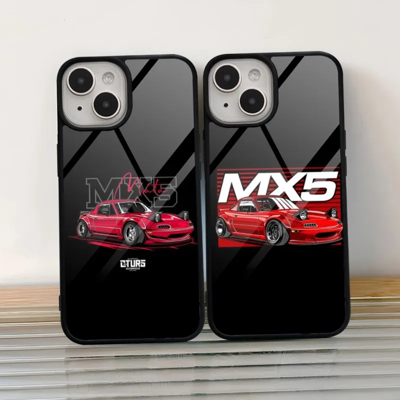 Miata Mx5 Na красный чехол для телефона PC + TPU Samsung Galaxy S23 S21 S22 S10 S20 S30 Plus Ultra Note 10 Pro 20 задние