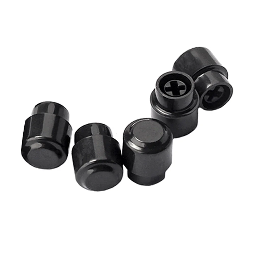 

5 Pcs Black Knobs Tip Cap Pickup Bass Guitar Selector Electric Replacement