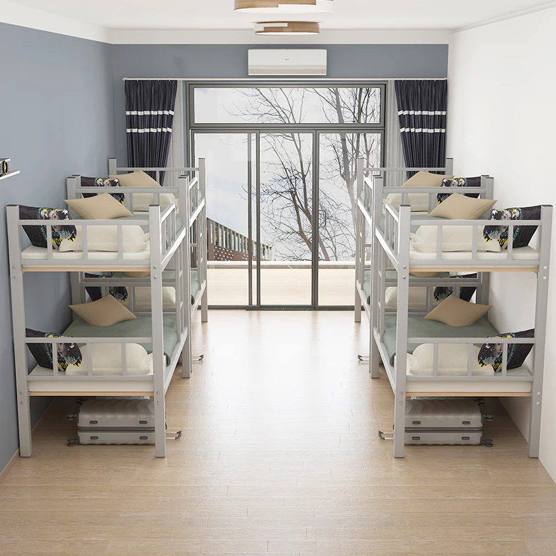 Двухъярусные кровати для персонала общежитие железные взрослых высокие и низкие