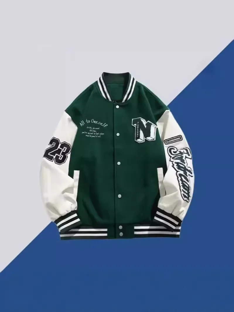 2024 модная мужская куртка свободного кроя гонконгский стиль повседневная одежда