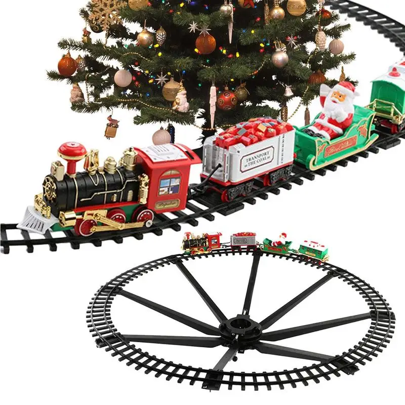 

Christmas Train Set Railway Tracks Toys Xmas Train Gifts Toys For Kids Birthday Party Christmas Gift for Child Christmas Decor