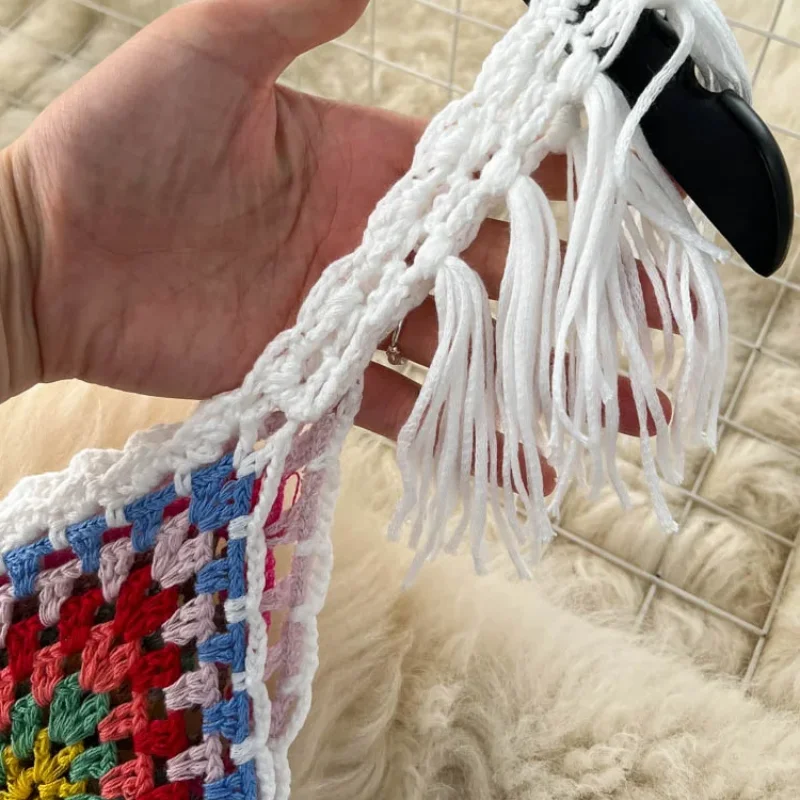 Трикотажное длинное платье для фотосъемки с кисточками женское облегающее без