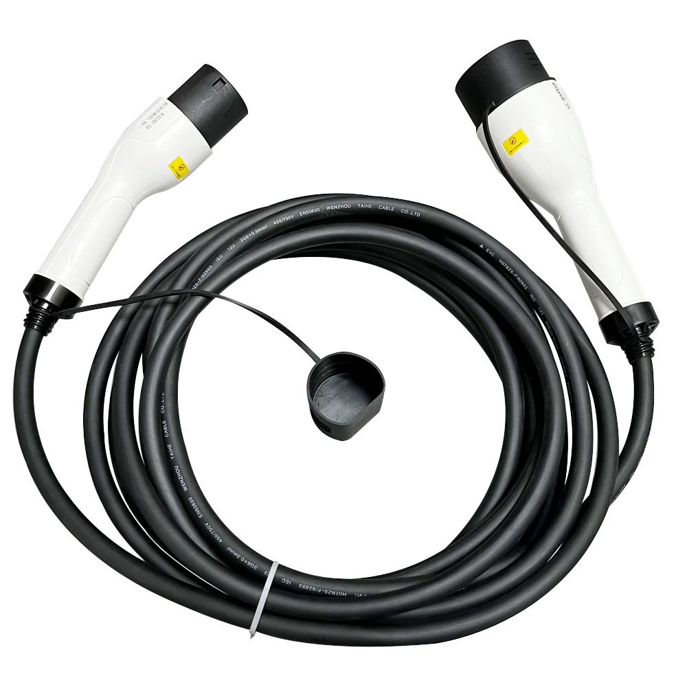 32A 8M EV зарядное устройство тип 2 для типа однофазный зарядный кабель домашнее