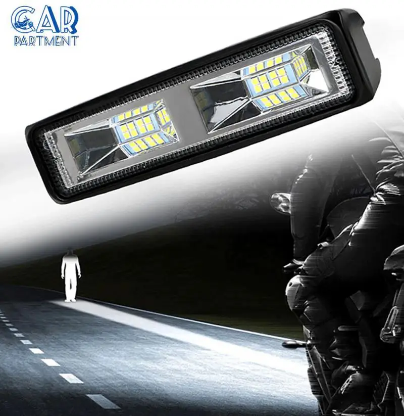 

48w Car Work Light 16 Led Driving Fog Lamp 16led Superbright Flood Spotlights For Offroad Truck Tractor Boat Car Accessories