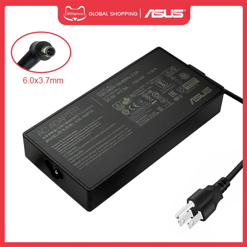 A18-150P1A адаптер переменного тока 20 в 7 5 А 6 0x3 мм для Asus G531GT G731GT FX505GT FX705GT FX505DD FX505DT FX505DU